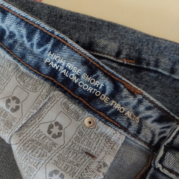 3/$15 Wild Fable acid wash high waist denim jean shorts cuffed 16 / 33 - Picture 6 of 9